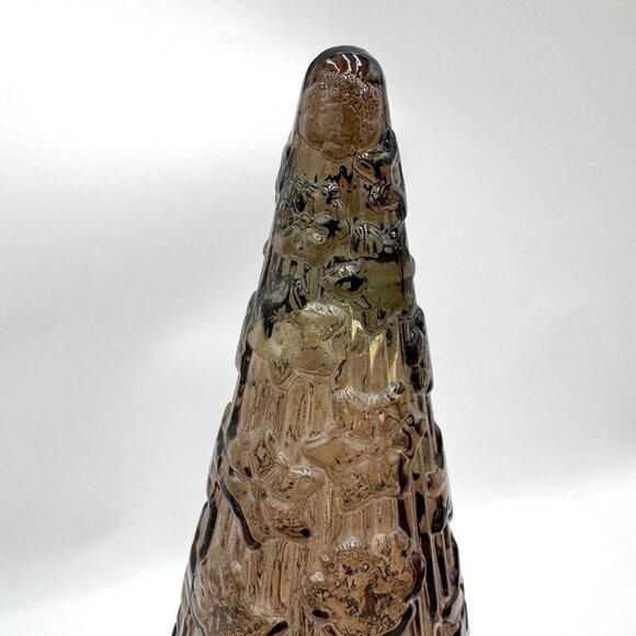 vidrios san miguel recycled glass Large smokey color Christmas Tree Spain - Picture 2 of 9